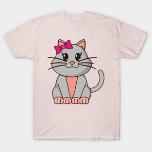 cute little gray cat T-Shirt